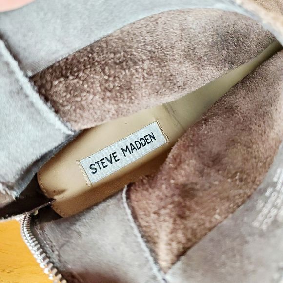 Steve Madden Brown Suede Legally Ankle Boots Women's Size 8 Casual Western Indie - Picture 8 of 9